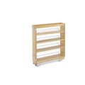 Rev-A-Shelf Rev-A-Shelf - 5-Inch Base Cabinet Pullout Storage Organizer with Adjustable Wood Shelves and Chrome Rails 448-BC-5C